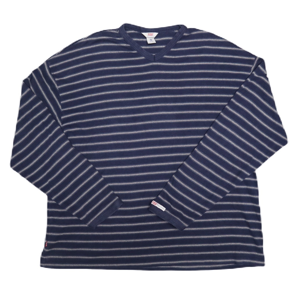 Vintage Levi's Dry Goods Striped Long Sleeve Shirt Men's XL Pullover 100% cotton